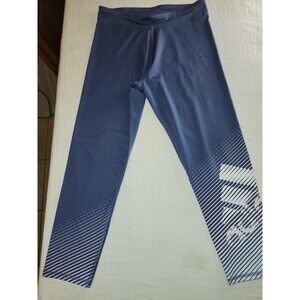 Adidas Girls Athletic Pants Size XL 16 Leggings Blue Colorful Graphic